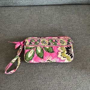 Vera Bradley Priscilla Pink Wristlet